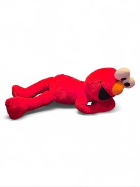 Jumbo Laying 2007 Red Elmo Plush Toy - Classic Sesame Street Character 24"